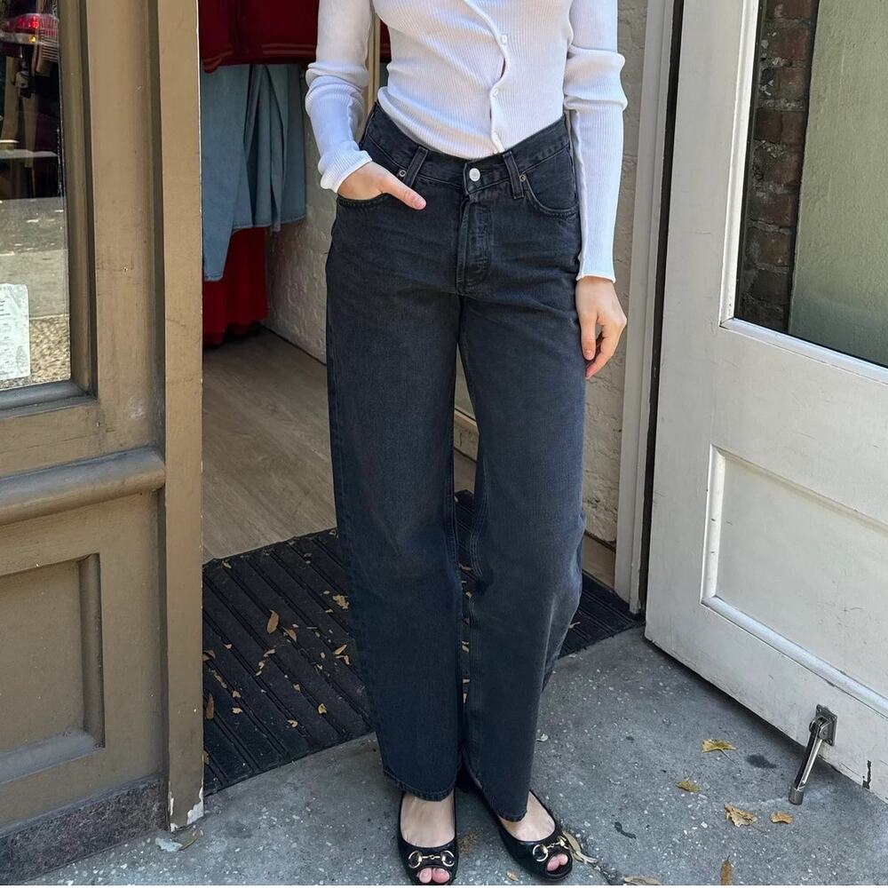 AGOLDE V Waist Baggy Jeans - Hitch - 24
